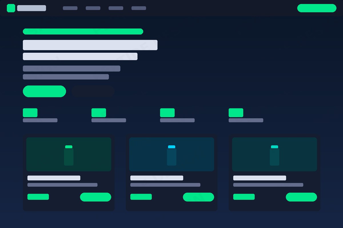 Basic website template preview